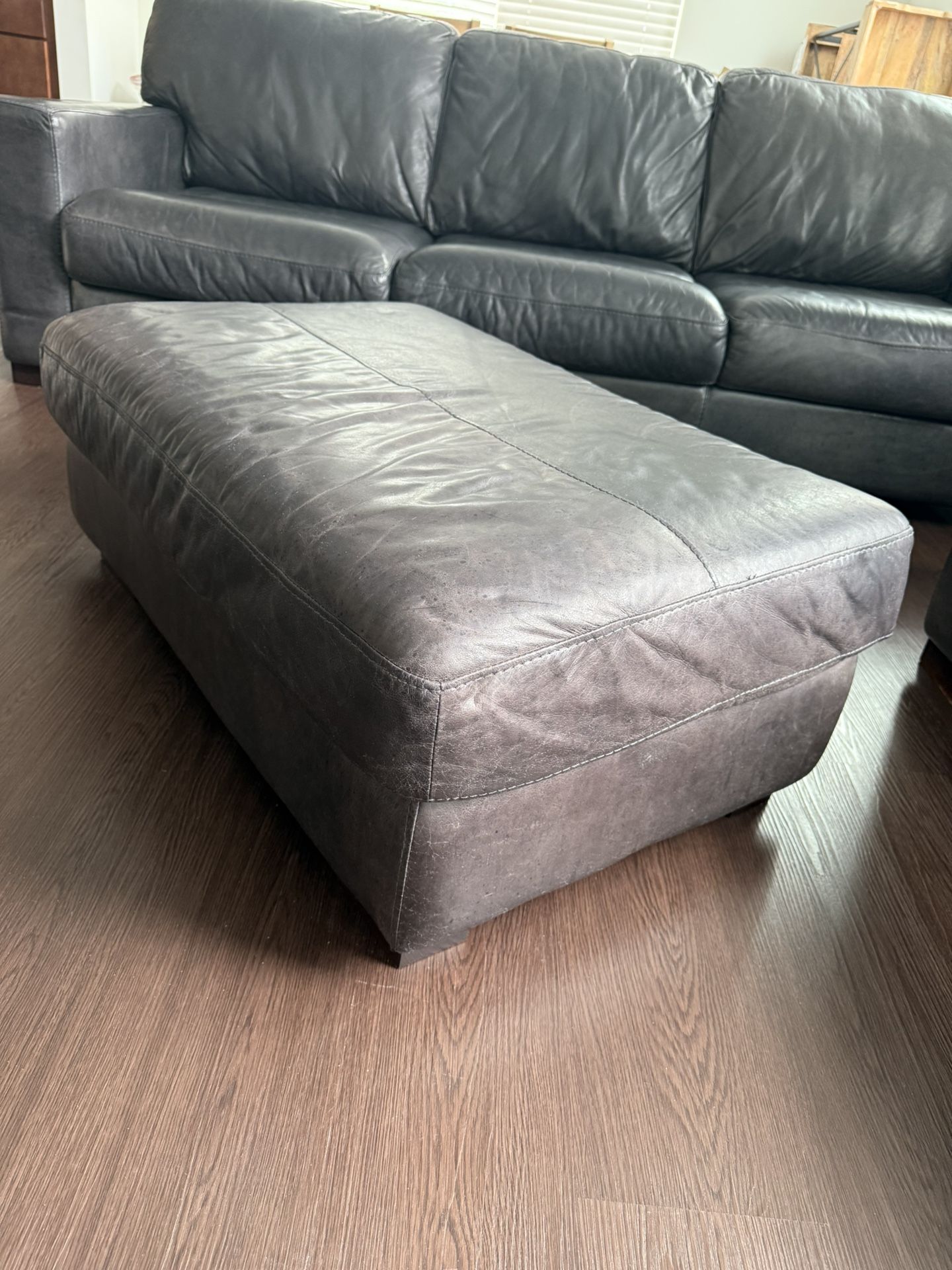 Durango Italian Leather Ottoman