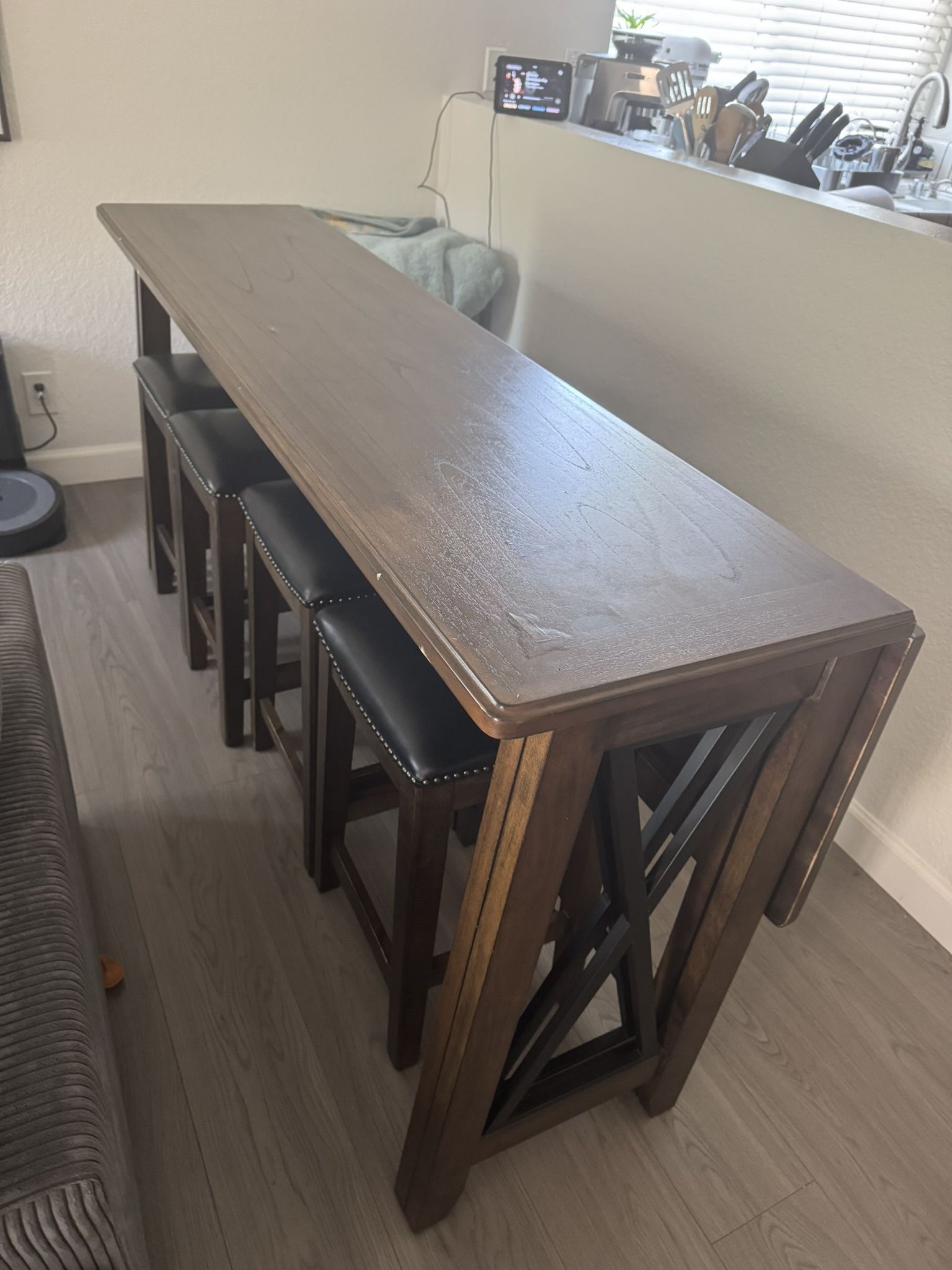 Console Table With Stools