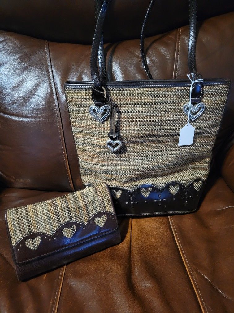 Womens BRIGHTON Bucket Bag & Matching Wallet 