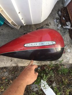 Harley Davidson has tank