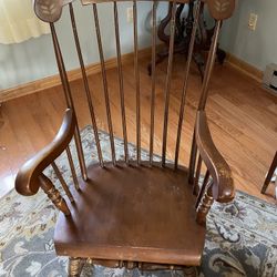 Vintage Wood Rocking Chair 