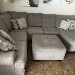 Living Room Set With Ottoman By Ashley’s Furniture 