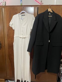 ZERA Woman’s White Outfit And ZERA coat