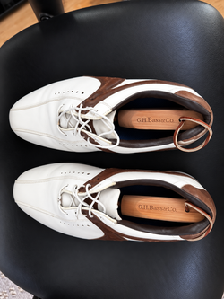 Men’s Classic Leather Golf Shoes – Size 10