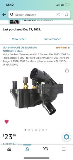 Ford Explorer Thermostat Housing With Thermostat