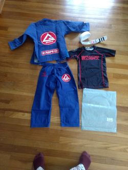 Gracie Barra Jiu-jitsu Uniform Y3 For A 5-7 Year Old 