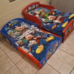 ✨️TWO Mickey Mouse Toddler Beds✨️