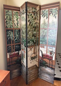 Hand Painted Divider  Partition