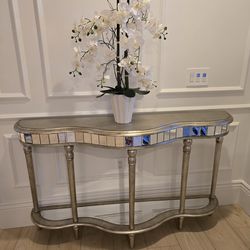 Two Side Tables Mirror Finishings