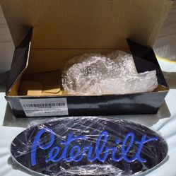 Peterbilt Logo Name Emblem Plate