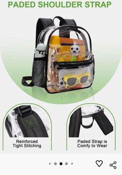 Clear Medium Backpack (New Item) See Pics for Details Asking $15 Firm on Price