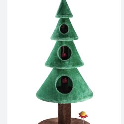 New Christmas Tree Cat "scratcher" Felt Toy Tree