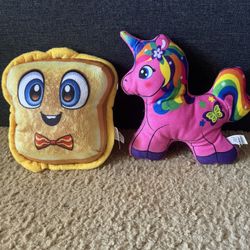 Grilled Cheese And Pink Unicorn Plush