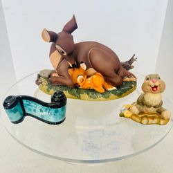 Disney WDCC BAMBI BAMBI AND MOTHER MY LITTLE BAMBI + Thumper + Title In Box