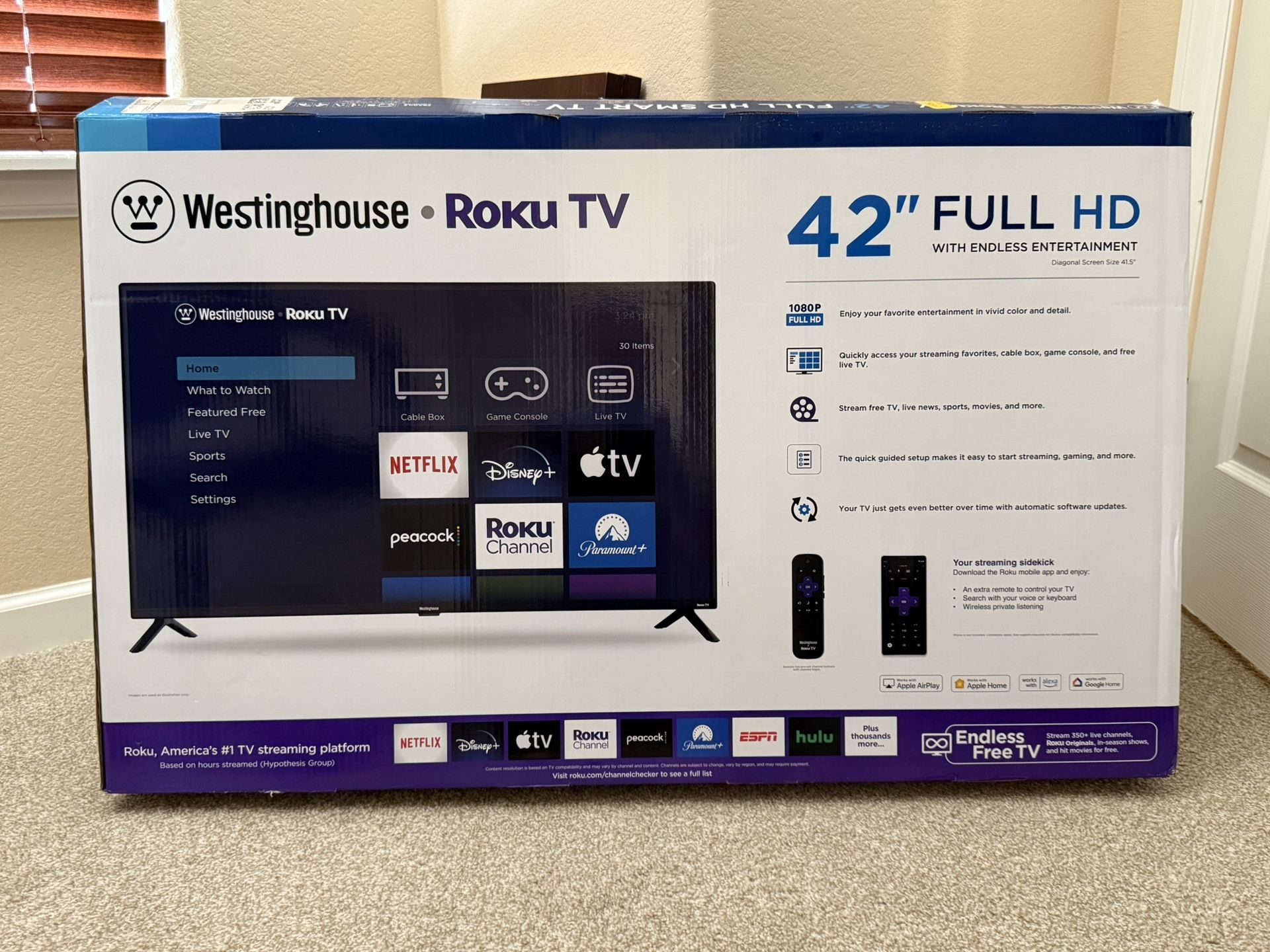 42” Roku Smart TV (Westinghouse)
