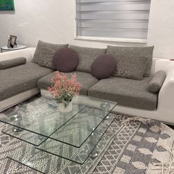 Living room sectional + Coffee Table