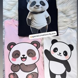 Personalized Panda themed family birthday shirts 🎊🐼