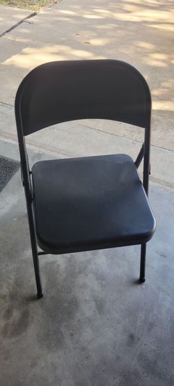 Metal folding chair