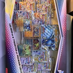 Prismatic Evolutions Lucario ex & Tyranitar ex Premium Collection - New & Sealed Pokemon 
