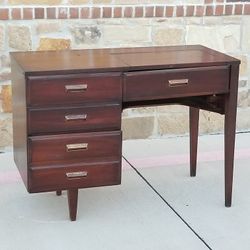 Mid-Century Modern Petite Wooden upcycled Desk

