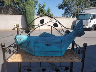Wooden Fish Storage Chest