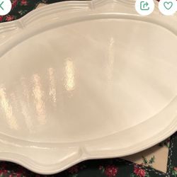 Jumbo Platter 24” By  18 3/4” Porcelain Overlay