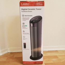 Lasko 22" Ceramic Tower Heater With Remote