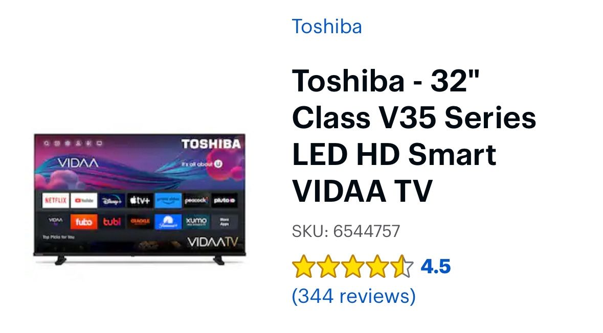 Toshiba - 32" Class V35 Series LED HD Smart VIDAA TV