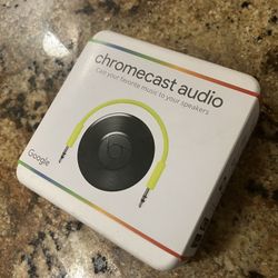 GOOGLE CHROMECAST AUDIO ☆ MEDIA STREAMER ☆ BLACK ☆ BRAND NEW ☆