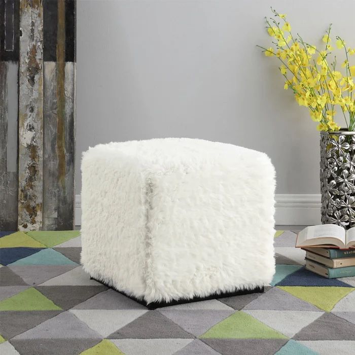 Faux Fur Ottoman for Sale in San Jose, CA OfferUp