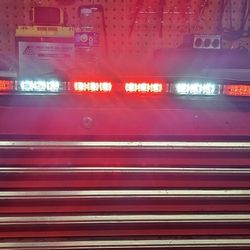 Full Visor bar Red/White ULB44