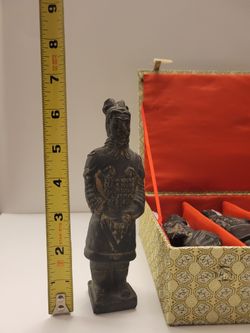 Samurai Clay Statues and Wall Decor