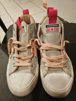 Converse All Stars Pink/Grey Youth Size 5.5