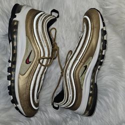 Men's Nike Air Max 97 OG QS Metallic Gold B-Grade Size 11.5 884421 700