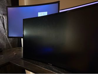 Two Samsung monitors