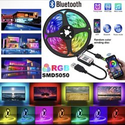 Background Atmosphere Light Strips 5050rgb Color Bluetooth 5v Light Set TV