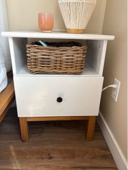 Two IKEA nightstands