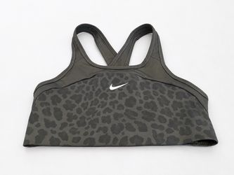 NEW Nike Women’s Leopard Print Sports Bra – Size Small – Olive Green – NWT