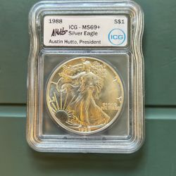 1988 MS69+ Silver Eagle 
