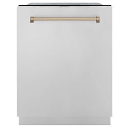 ZLINE 24” Dishwasher – Autograph Edition with Champagne Bronze Handle