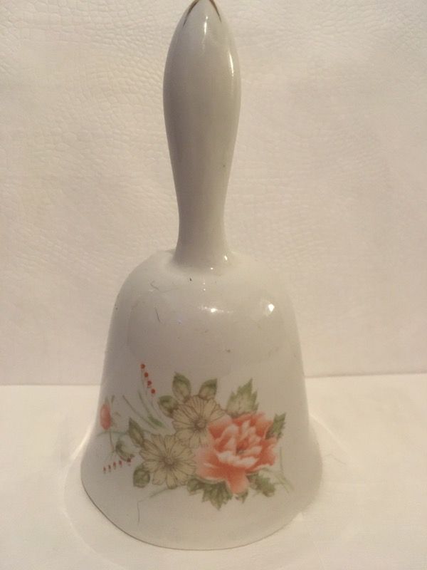 Flowers ceramic bell