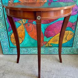 Entry Way Console Table Half Moon