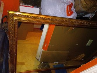 Vintage MCM Art Deco Wall Morror