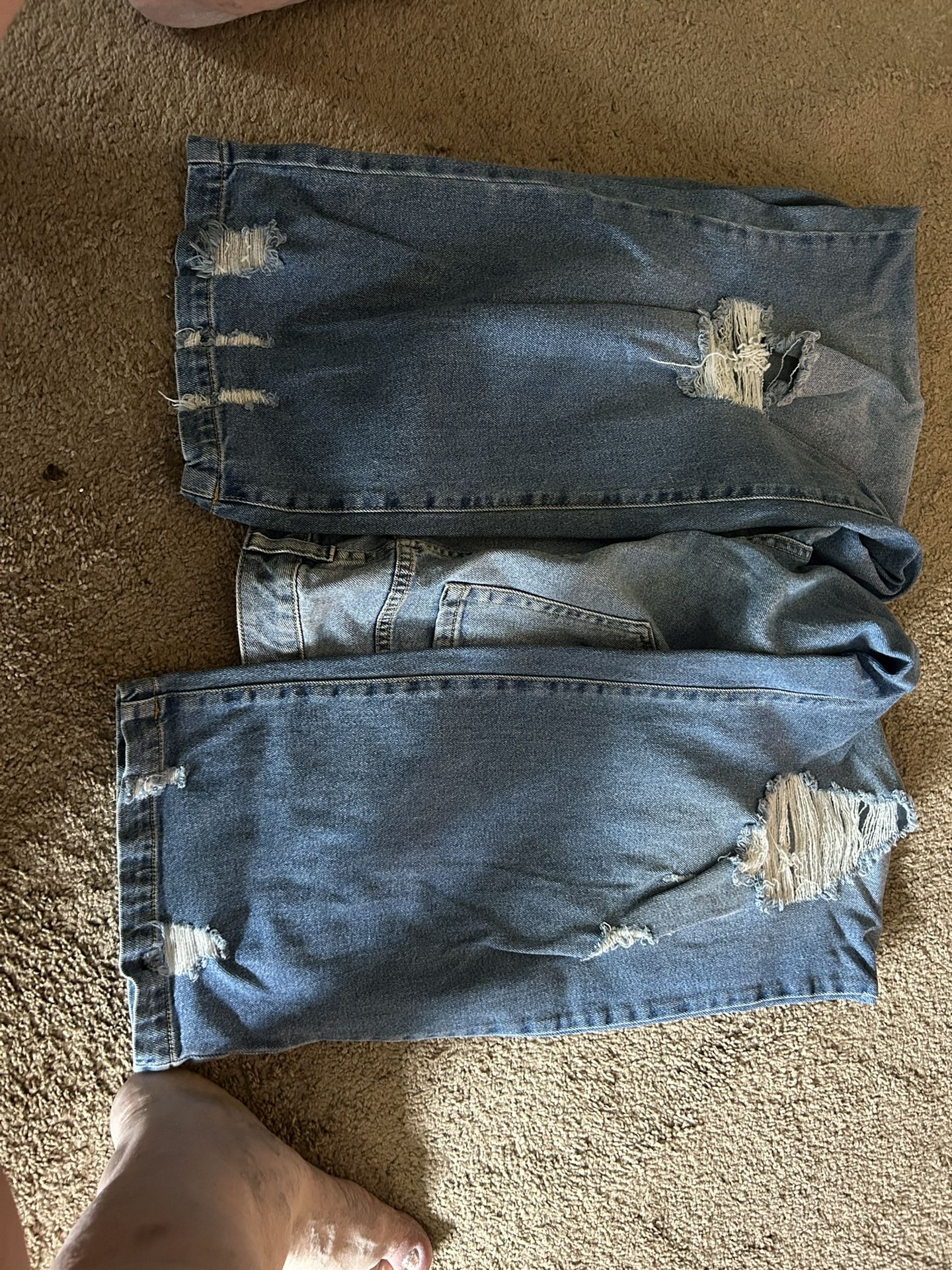 Lane Bryant distressed jeans