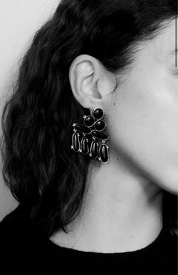 Shannon Bond Onyx Earrings