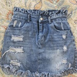 Short Denim Skirt 