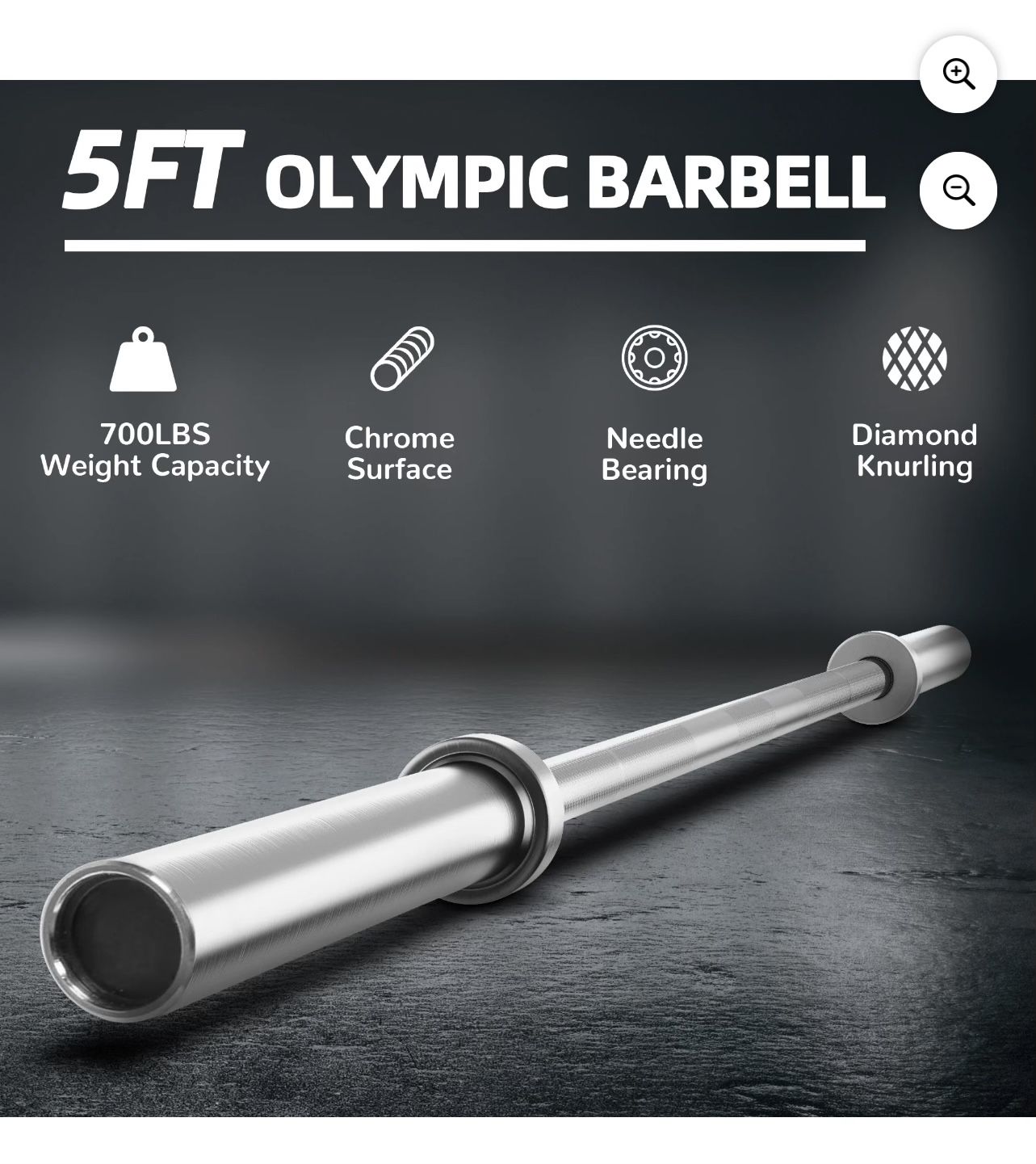5FT OLYMPIC BARBELL