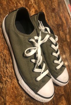 Olive green converse