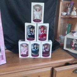 Porcelain Collectible Ornament Set Of 6