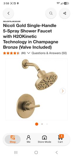 Delta Nicoil H2O Tech Shower Faucet Set Brand New (Price Is Firm)
